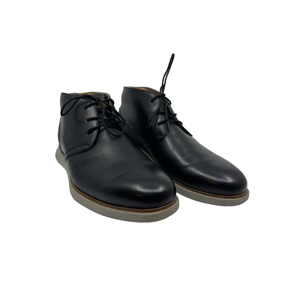 Florsheim Men's Fuel Plain Toe Chukka BT Black Boot US 10.5 14241-001 NEW OPN BX